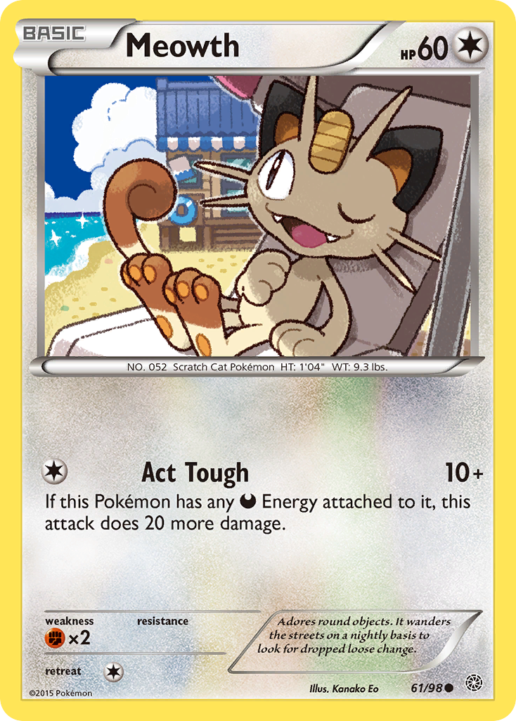 Meowth (61/98) [XY: Ancient Origins] | KingTCG.ca