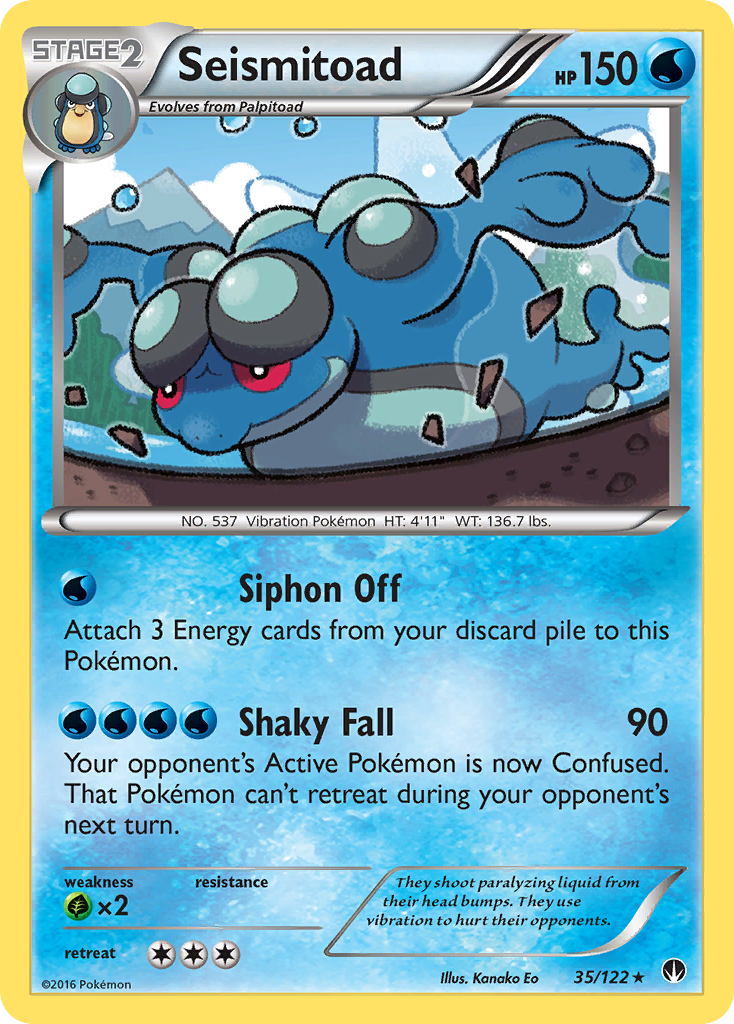 Seismitoad (35/122) [XY: BREAKpoint] | KingTCG.ca