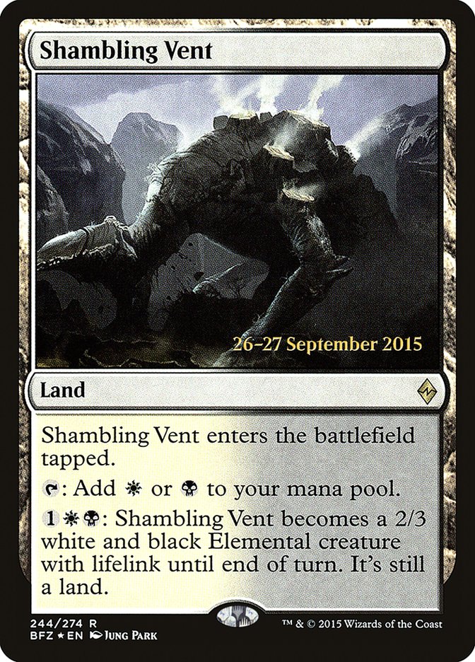 Shambling Vent (Prerelease Promo) [Battle for Zendikar Prerelease Promos] | KingTCG.ca