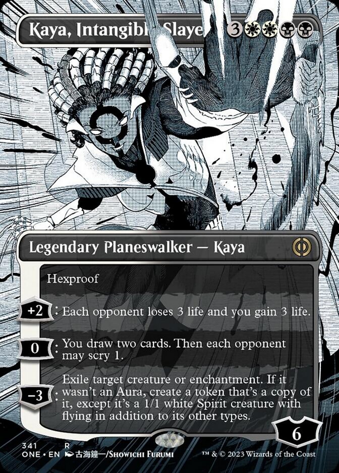 Kaya, Intangible Slayer (Borderless Manga) [Phyrexia: All Will Be One] | KingTCG.ca