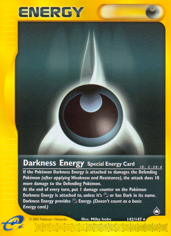 Darkness Energy (142/147) [Aquapolis] | KingTCG.ca