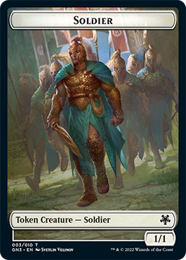 Soldier // Elf Warrior Double-Sided Token [Game Night: Free-for-All Tokens] | KingTCG.ca