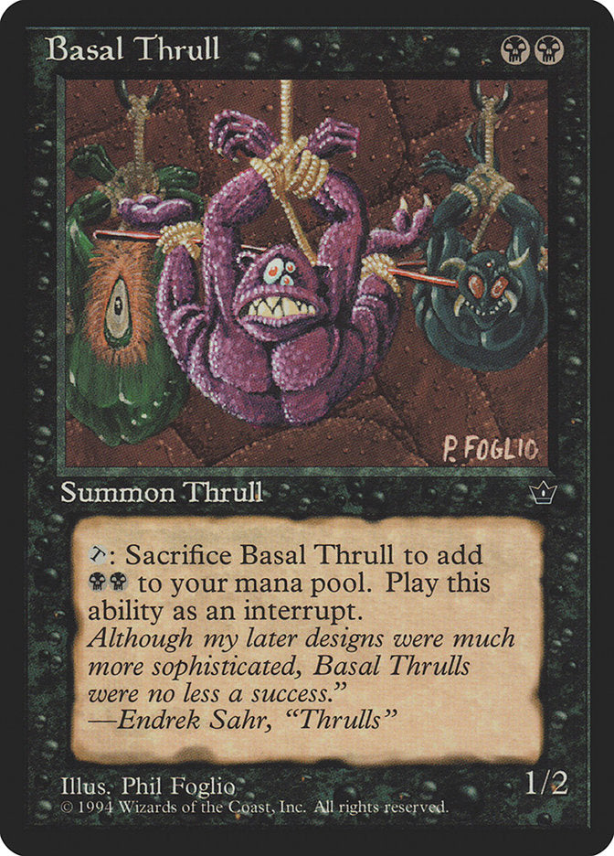 Basal Thrull (Phil Foglio) [Fallen Empires] | KingTCG.ca