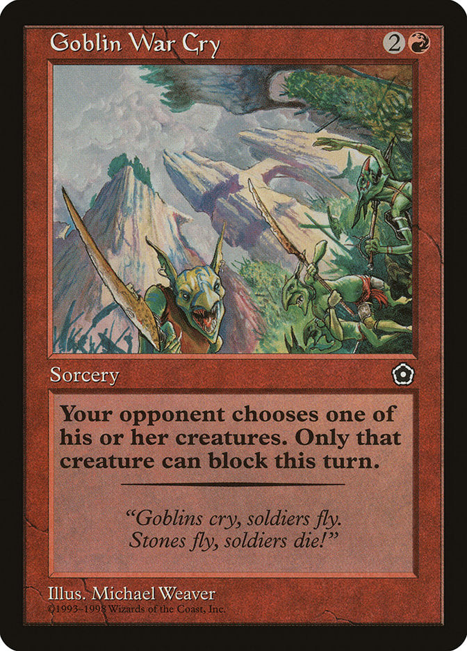 Goblin War Cry [Portal Second Age] | KingTCG.ca