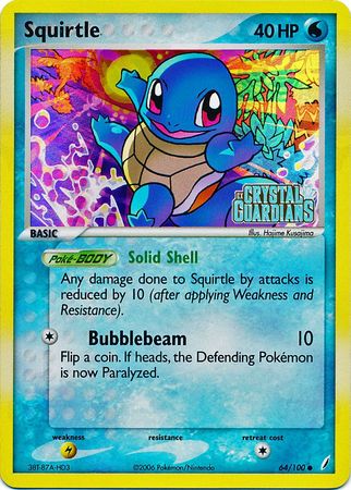 Squirtle (64/100) (Stamped) [EX: Crystal Guardians] | KingTCG.ca