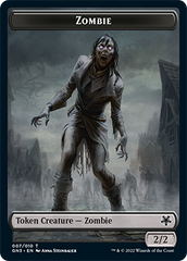 Zombie // Human Soldier Double-Sided Token [Game Night: Free-for-All Tokens] | KingTCG.ca