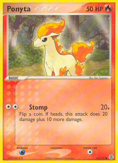 Ponyta (76/112) [EX: FireRed & LeafGreen] | KingTCG.ca