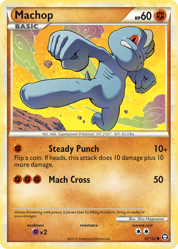 Machop (67/102) [HeartGold & SoulSilver: Triumphant] | KingTCG.ca