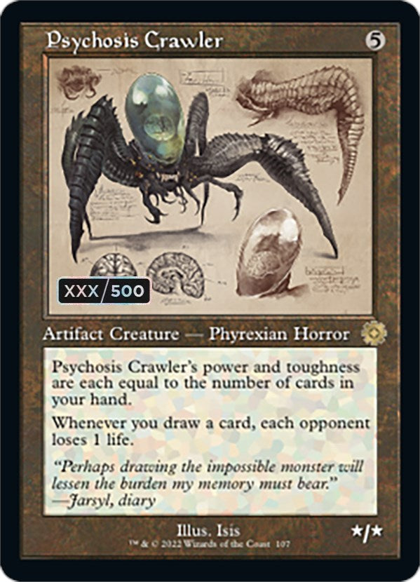 Psychosis Crawler (Retro Schematic) (Serial Numbered) [The Brothers' War Retro Artifacts] | KingTCG.ca