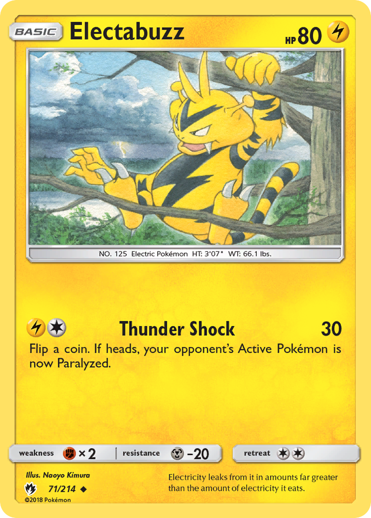 Electabuzz (71/214) [Sun & Moon: Lost Thunder] | KingTCG.ca