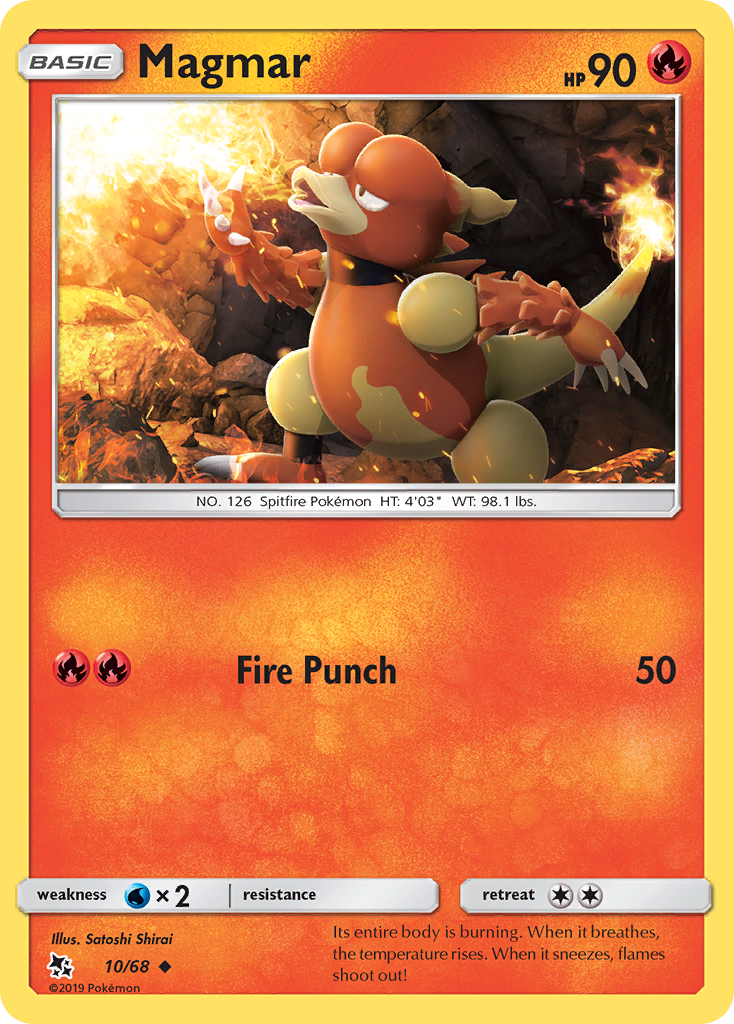 Magmar (10/68) [Sun & Moon: Hidden Fates] | KingTCG.ca