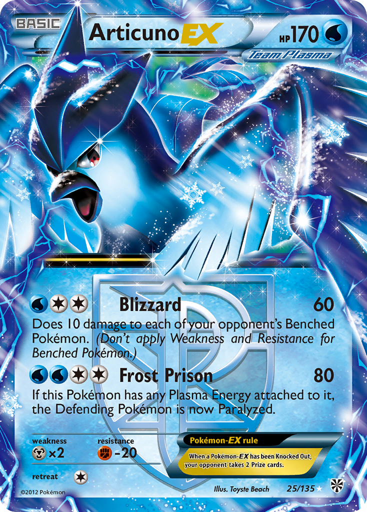 Articuno EX (25/135) [Black & White: Plasma Storm] | KingTCG.ca