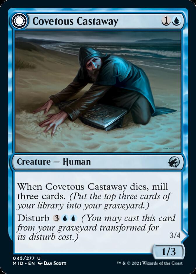 Covetous Castaway // Ghostly Castigator [Innistrad: Midnight Hunt] | KingTCG.ca