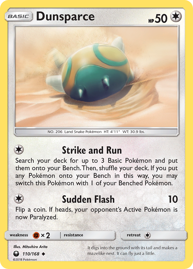 Dunsparce (110/168) [Sun & Moon: Celestial Storm] | KingTCG.ca