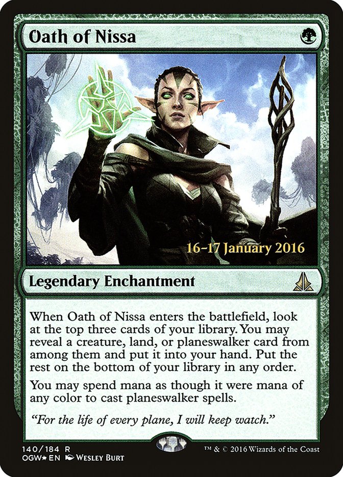 Oath of Nissa [Oath of the Gatewatch Promos] | KingTCG.ca