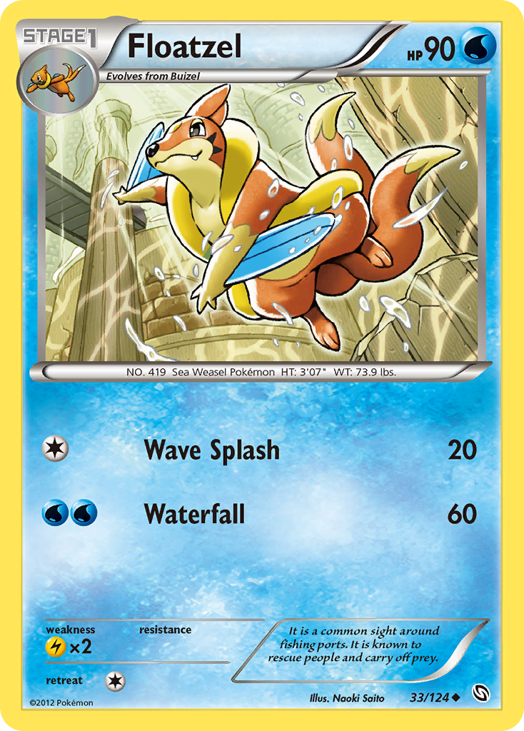 Floatzel (33/124) [Black & White: Dragons Exalted] | KingTCG.ca