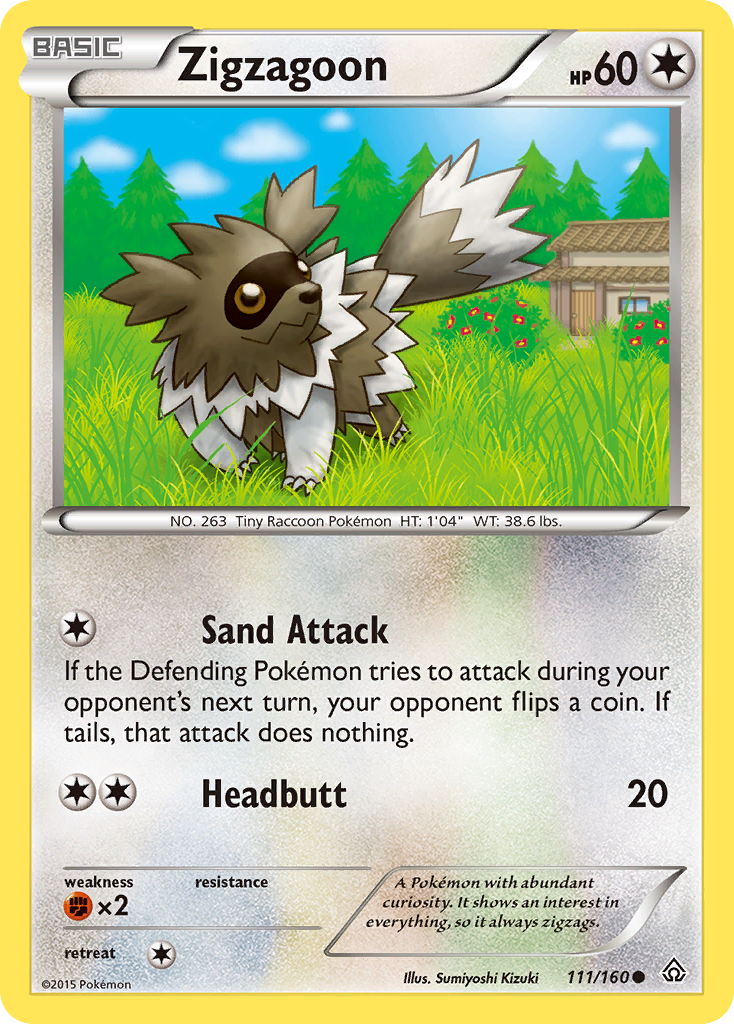 Zigzagoon (111/160) [XY: Primal Clash] | KingTCG.ca