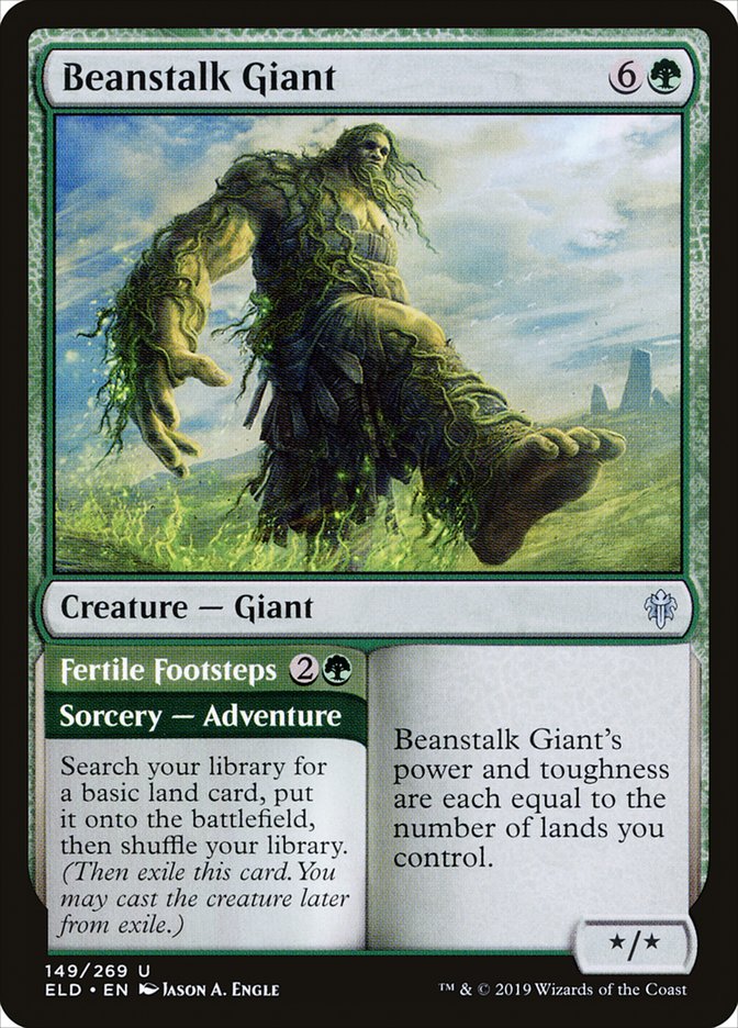 Beanstalk Giant // Fertile Footsteps [Throne of Eldraine] | KingTCG.ca