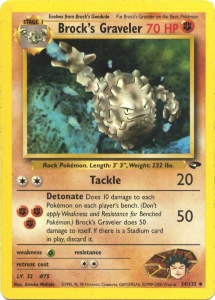 Brock's Graveler (34/132) [Gym Challenge] | KingTCG.ca