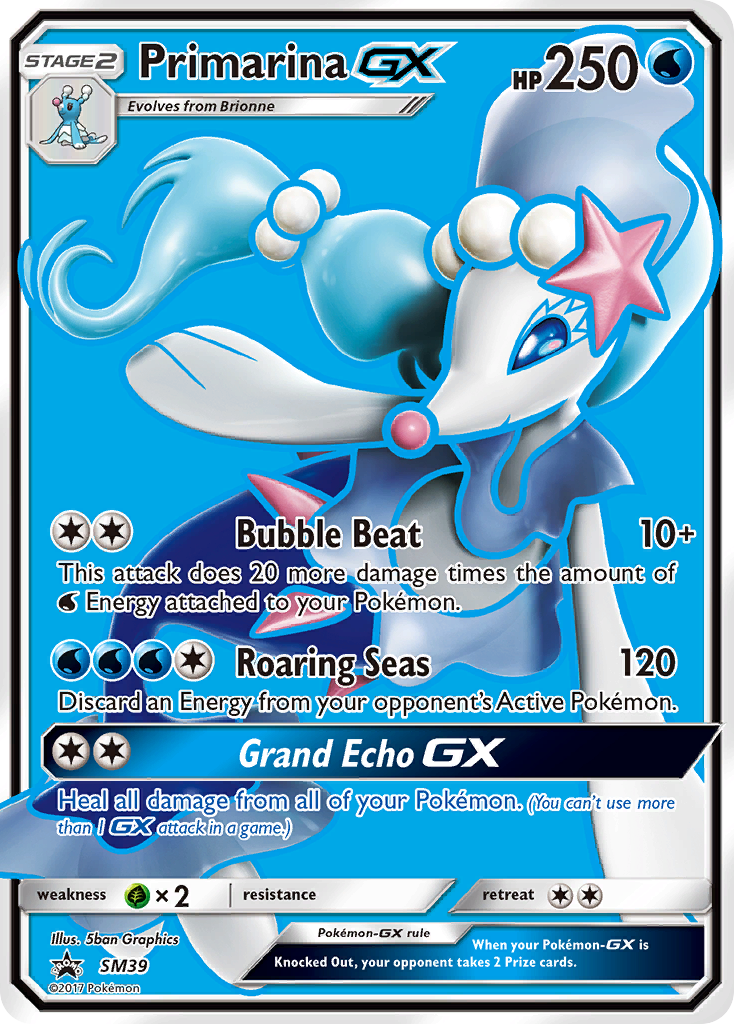 Primarina GX (SM39) [Sun & Moon: Black Star Promos] | KingTCG.ca