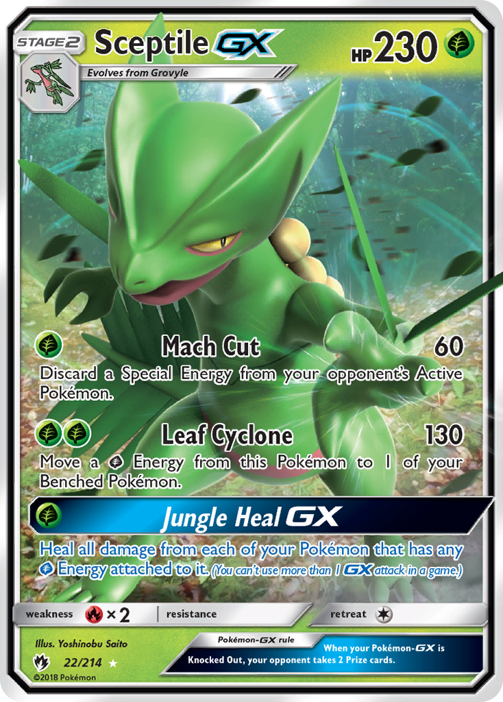 Sceptile GX (22/214) [Sun & Moon: Lost Thunder] | KingTCG.ca