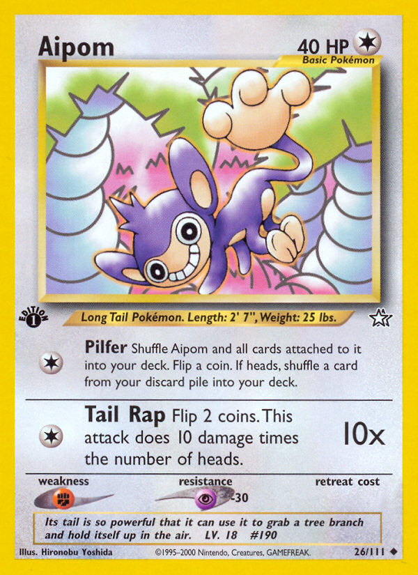 Aipom (26/111) [Neo Genesis 1st Edition] | KingTCG.ca