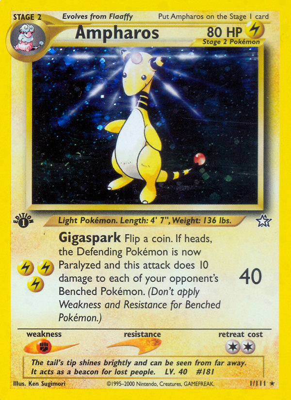 Ampharos (1/111) [Neo Genesis 1st Edition] | KingTCG.ca