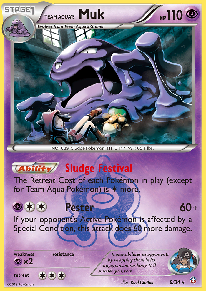 Team Aqua's Muk (8/34) [XY: Double Crisis] | KingTCG.ca