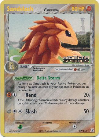 Sandslash (27/113) (Delta Species) (Stamped) [EX: Delta Species] | KingTCG.ca