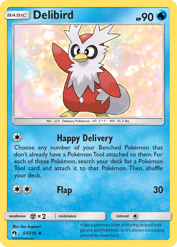 Delibird (57/214) [Sun & Moon: Lost Thunder] | KingTCG.ca