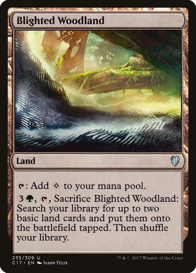 Blighted Woodland [Commander 2017] | KingTCG.ca