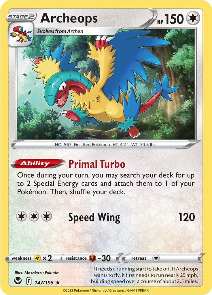 Archeops (147/195) (Theme Deck Exclusive) [Sword & Shield: Silver Tempest] | KingTCG.ca