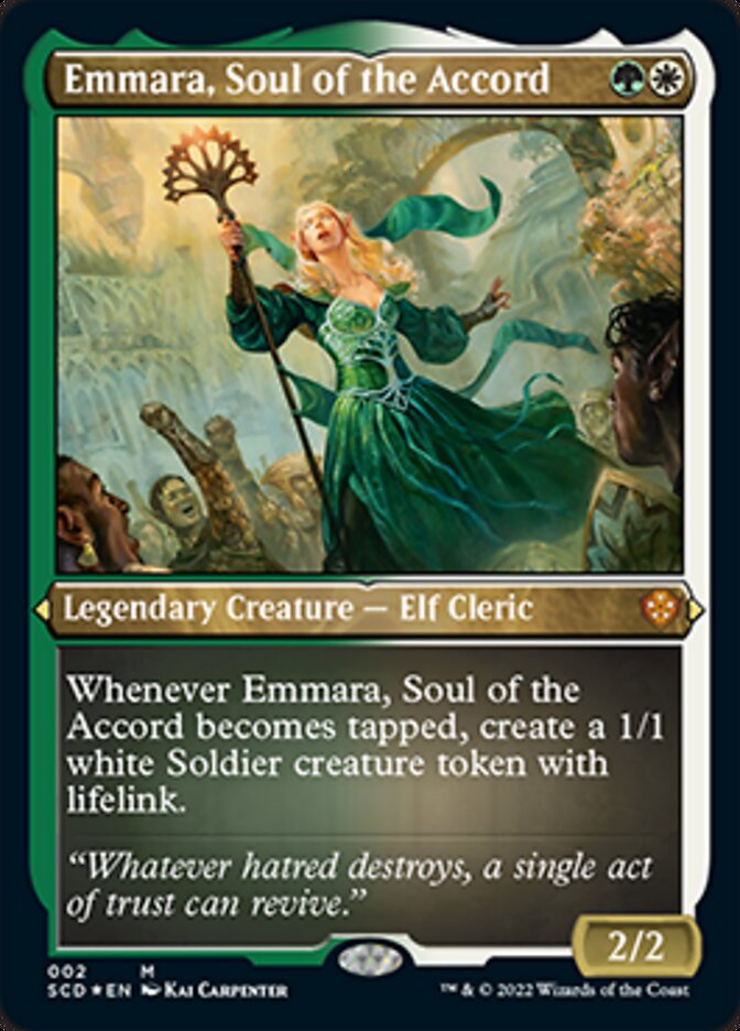 Emmara, Soul of the Accord (Foil Etched) [Starter Commander Decks] | KingTCG.ca