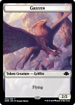 Zombie // Griffin Double-Sided Token [Dominaria Remastered Tokens] | KingTCG.ca