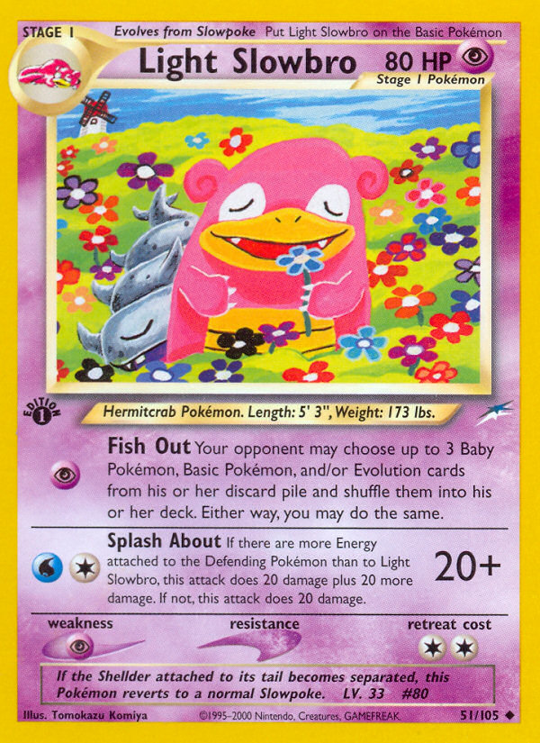 Light Slowbro (51/105) [Neo Destiny 1st Edition] | KingTCG.ca