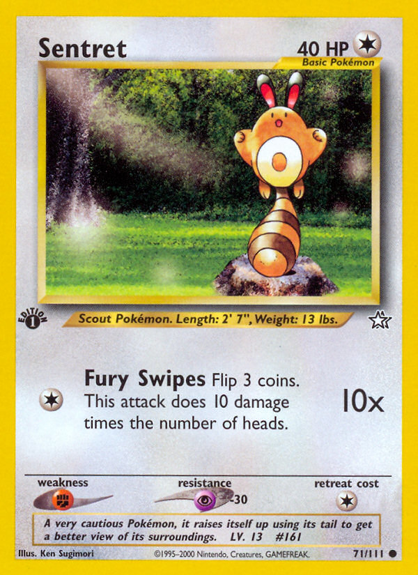 Sentret (71/111) [Neo Genesis 1st Edition] | KingTCG.ca