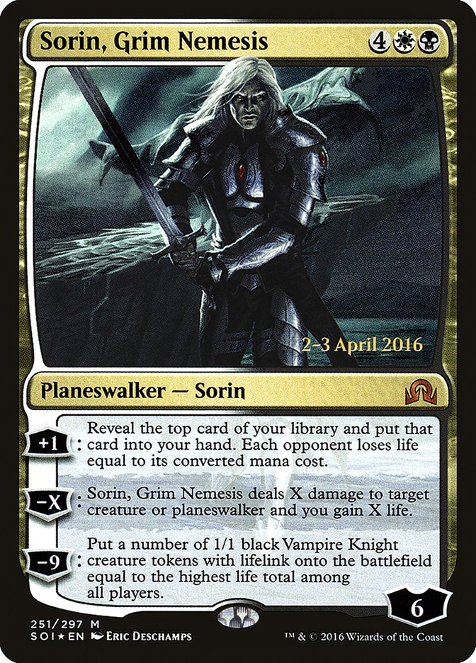 Sorin, Grim Nemesis [Shadows over Innistrad Promos] | KingTCG.ca