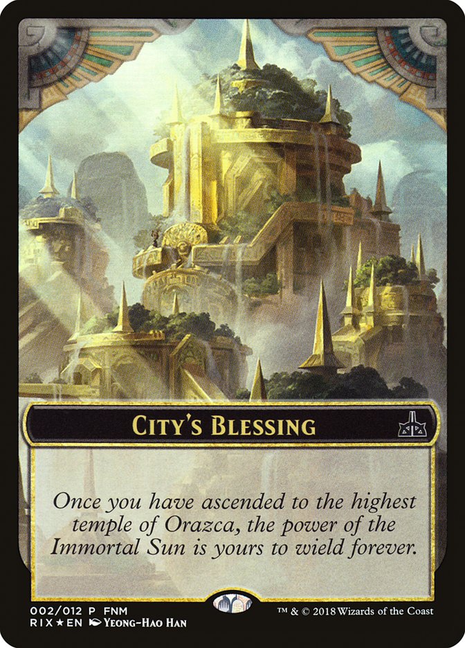 City's Blessing // Elemental Double-sided Token [Friday Night Magic 2018] | KingTCG.ca