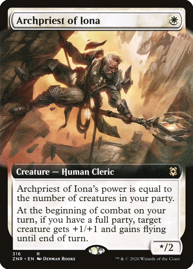 Archpriest of Iona (Extended Art) [Zendikar Rising] | KingTCG.ca