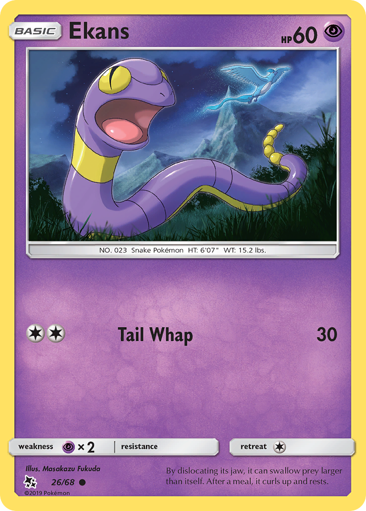 Ekans (26/68) [Sun & Moon: Hidden Fates] | KingTCG.ca