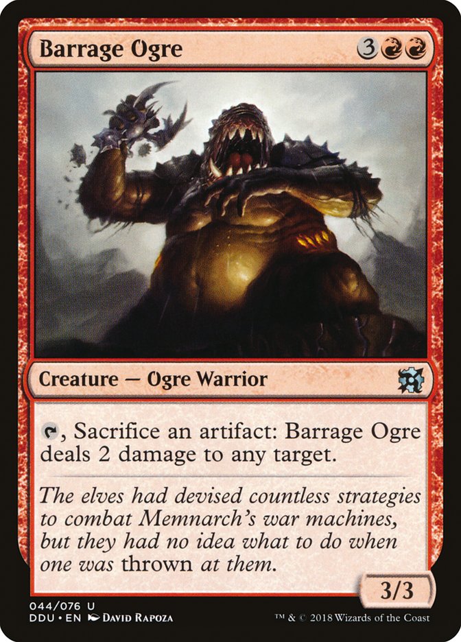 Barrage Ogre [Duel Decks: Elves vs. Inventors] | KingTCG.ca