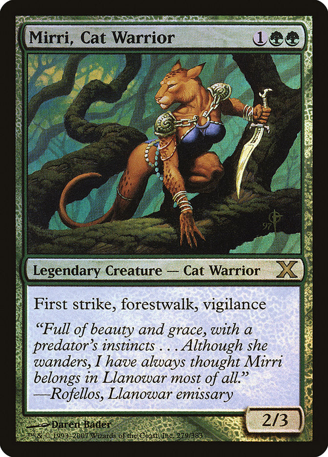 Mirri, Cat Warrior (Premium Foil) [Tenth Edition] | KingTCG.ca