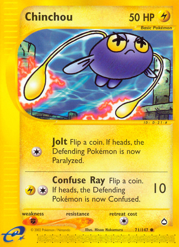 Chinchou (71/147) [Aquapolis] | KingTCG.ca