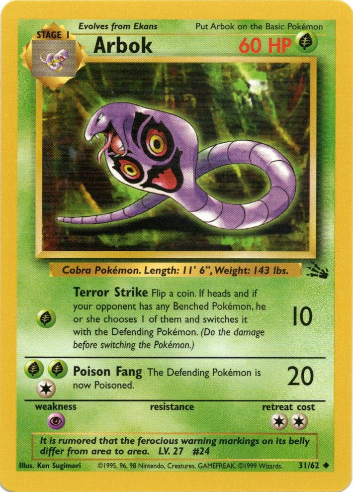 Arbok (31/62) [Fossil Unlimited] | KingTCG.ca