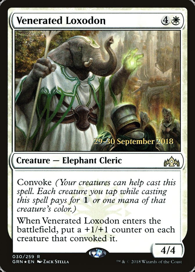 Venerated Loxodon [Guilds of Ravnica Promos] | KingTCG.ca