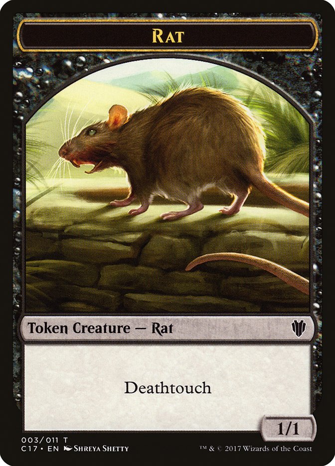 Rat // Cat Double-sided Token [Commander 2017 Tokens] | KingTCG.ca