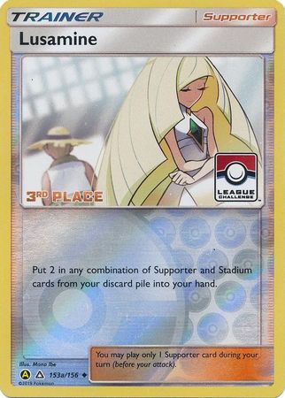 Lusamine (153a/156) (League Challenge Alt Art 3rd Place) [Sun & Moon: Ultra Prism] | KingTCG.ca