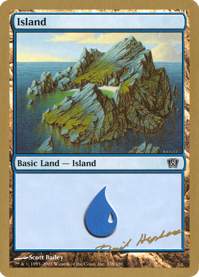 Island (dh338) (Dave Humpherys) [World Championship Decks 2003] | KingTCG.ca