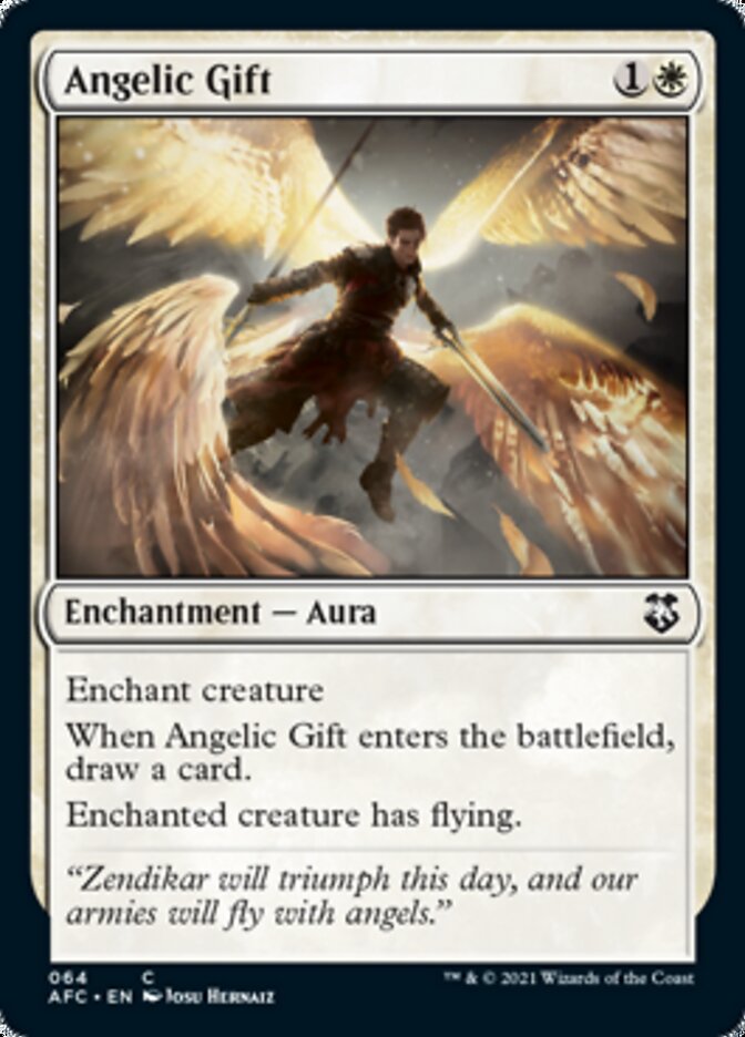 Angelic Gift [Dungeons & Dragons: Adventures in the Forgotten Realms Commander] | KingTCG.ca