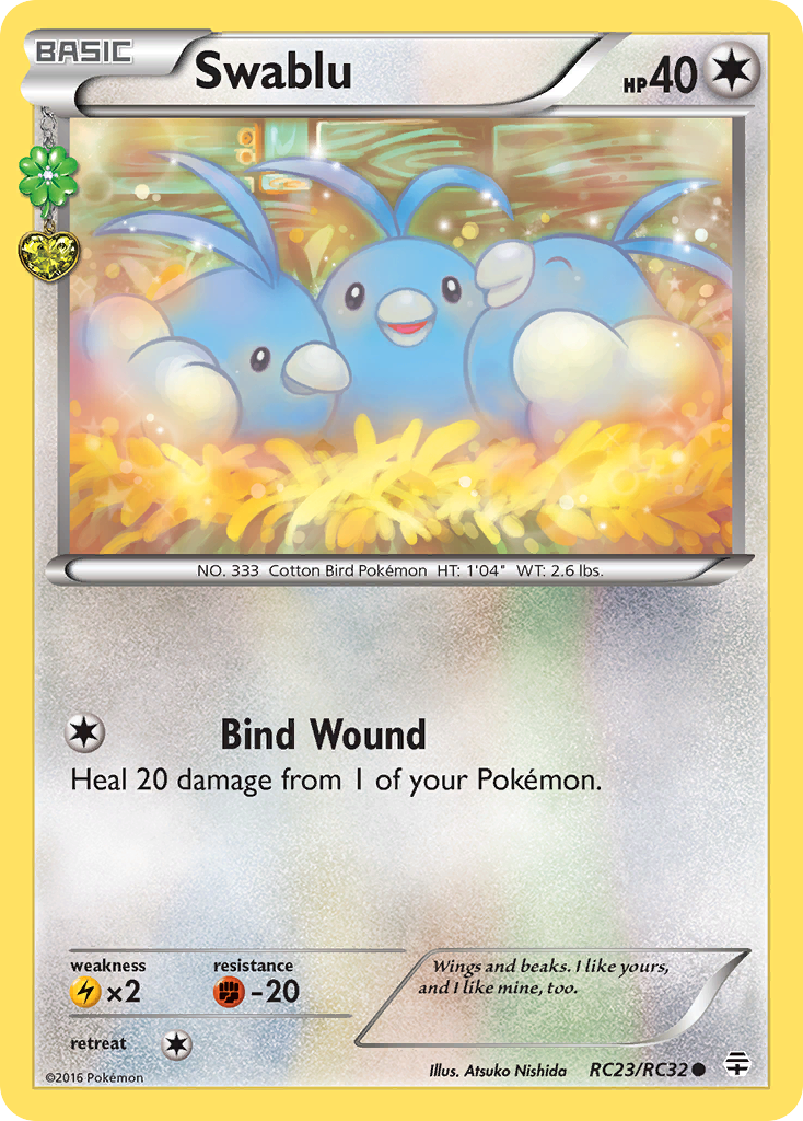 Swablu (RC23/RC32) [XY: Generations] | KingTCG.ca